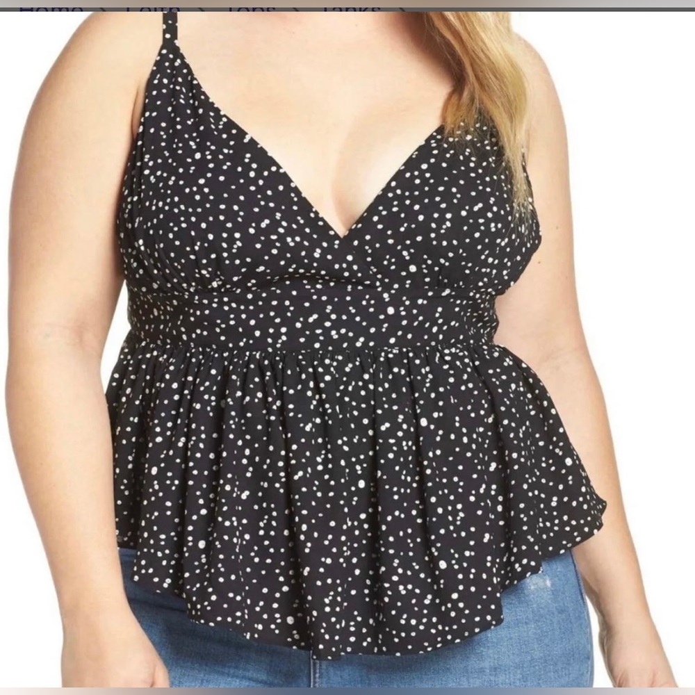Leith Black Micro Dot Tank